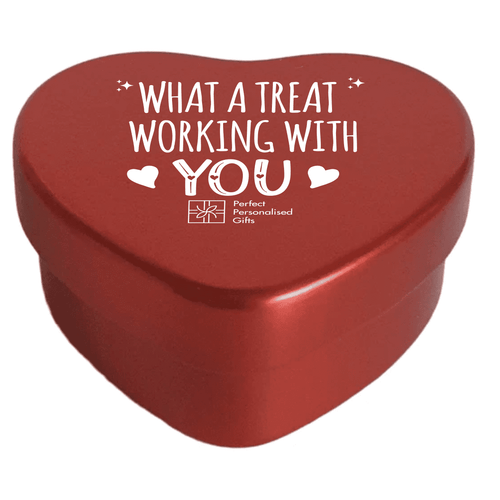 Branded Valentines Heart Chocolate Tin