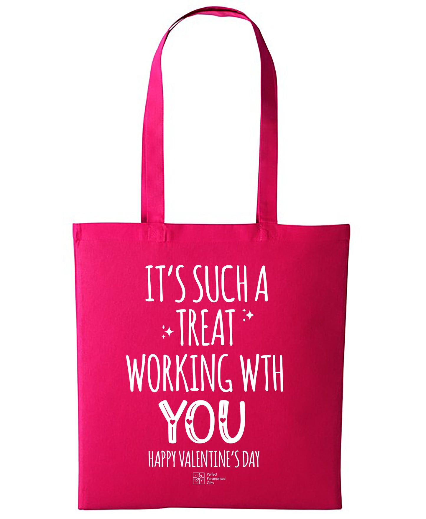 Valentine's Day Promotional Hot pink Tote Bag