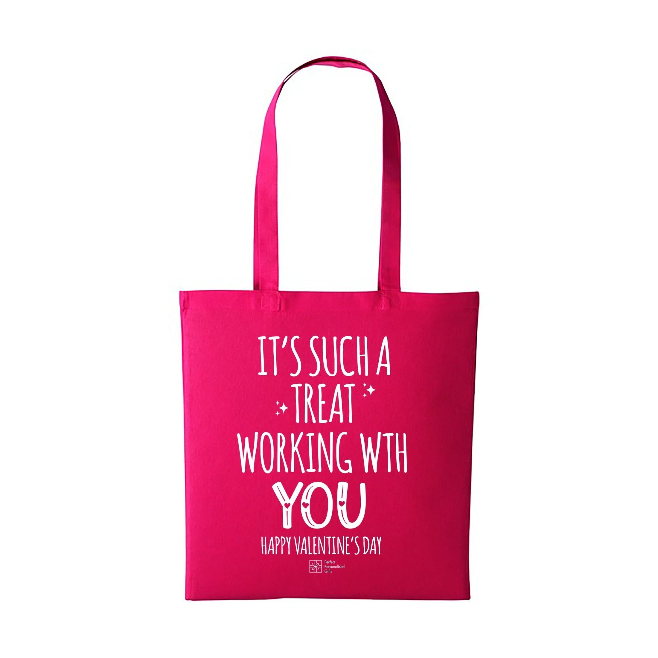 Valentine's Day Promotional Hot pink Tote Bag