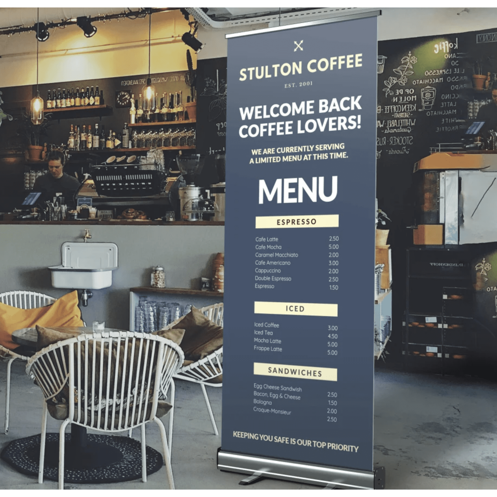 Branded Pull Up Roller Banner