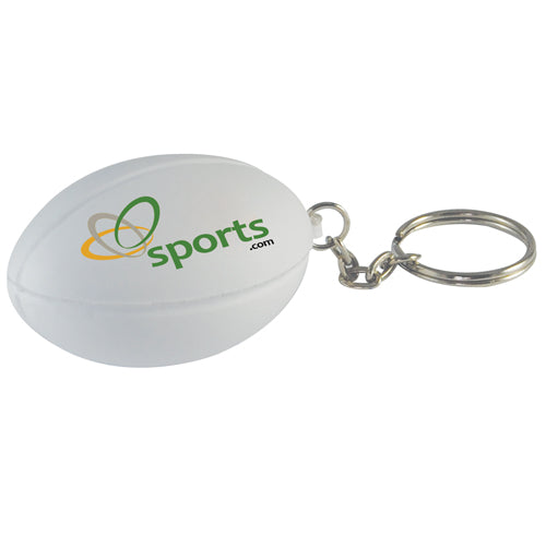 Branded Rugby Ball Stress Toy Keyring