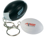 Branded Rugby Ball Stress Toy Keyring