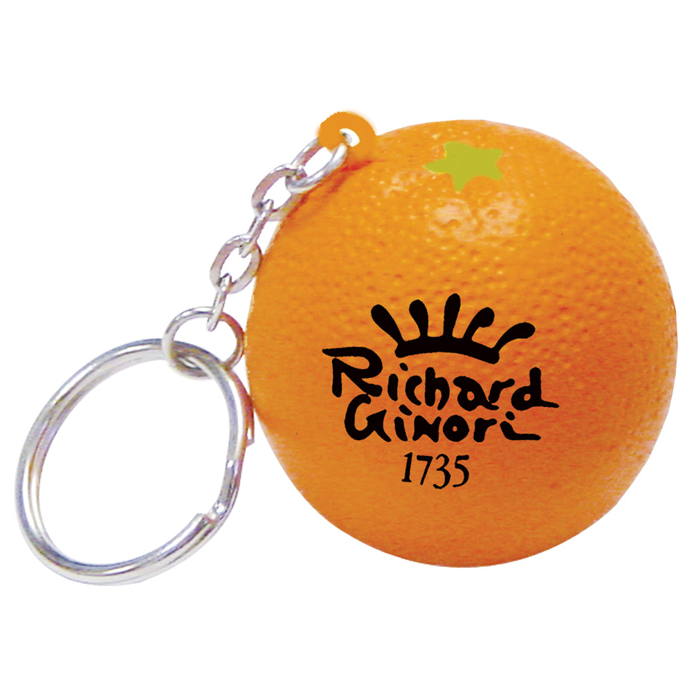 Branded Orange Stress Toy Keyring