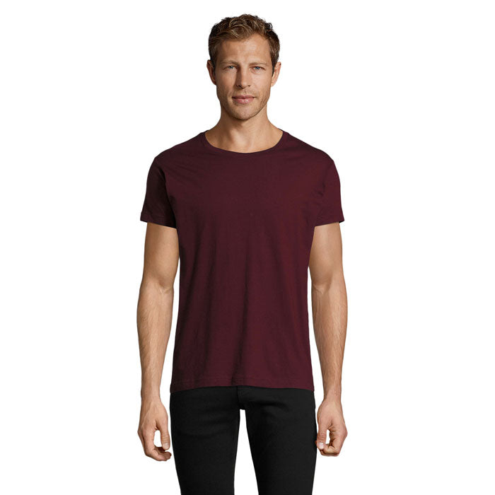 Branded Fitted Men's T-Shirt in Grey