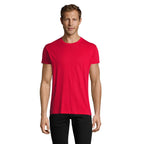 Branded Fitted Men's T-Shirt in Red