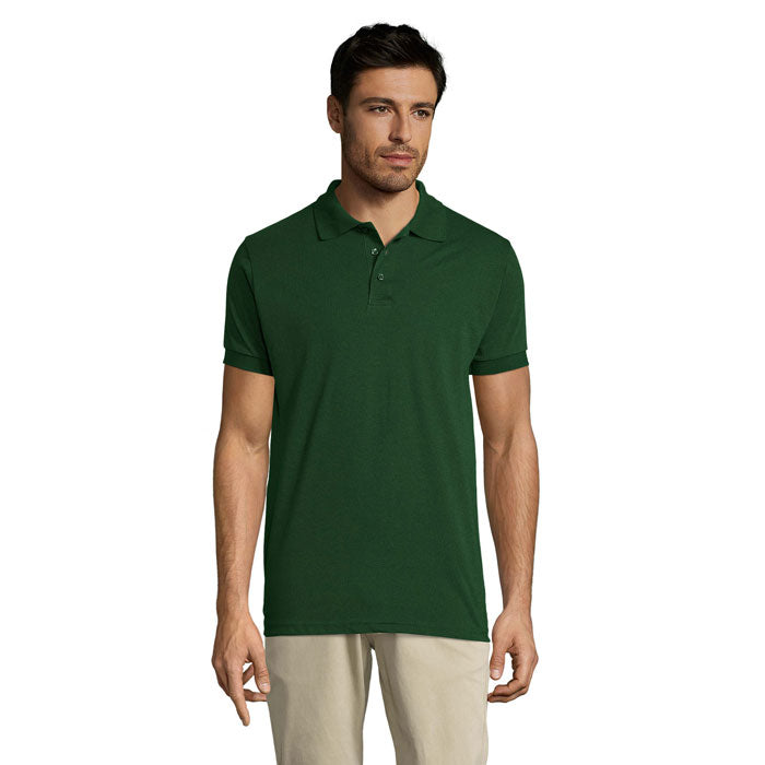 Branded Easy Care Men's Polo Shirt in Green