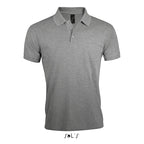 Branded Easy Care Men's Polo Shirt in Grey
