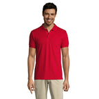Branded Easy Care Men's Polo Shirt in Red