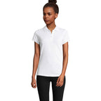Branded Easy Care Women's Polo Shirt in Grey