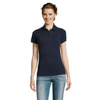 Branded Easy Care Women's Polo Shirt in Blue
