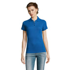 Branded Easy Care Women's Polo Shirt in Blue