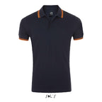 Branded Fitted Stripe Men's Polo Shirt colour option FO