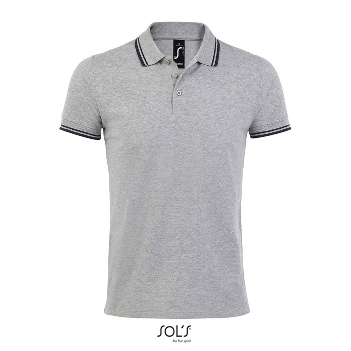 Branded Fitted Stripe Men's Polo Shirt colour option GF