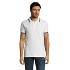 Branded Fitted Stripe Men's Polo Shirt colour option NW