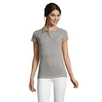 Branded Fitted Stripe Women's Polo Shirt colour option MO