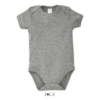 Branded Baby Bodysuit in Grey