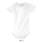 Branded Baby Bodysuit in White