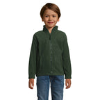 Branded Kids Zipped Fleece Jacket in Green