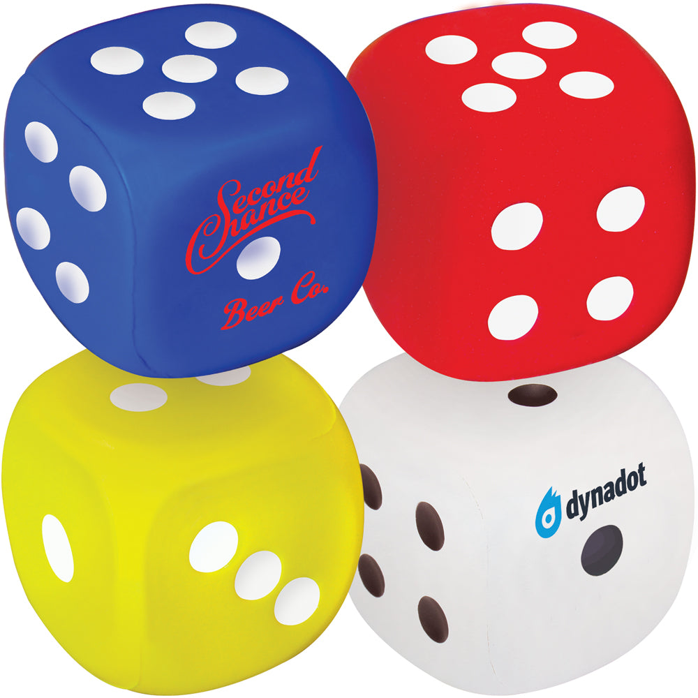 Branded Dice (With Dots 1-6) Stress Toy