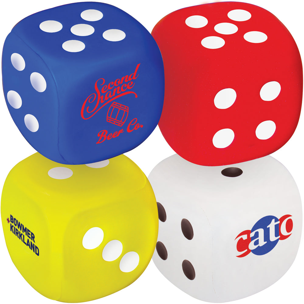 Branded Dice (Without No1, With Dots 2-6) Stress Toy