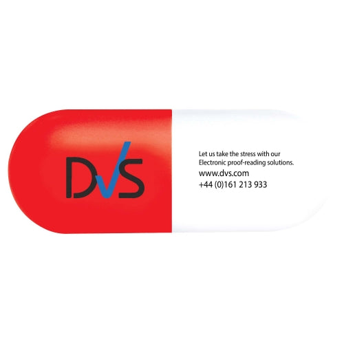 Branded Capsule Pill Stress Toy