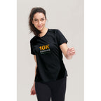 Branded Women's Raglan Sports T-Shirt in use