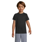 Branded Kids Raglan Sports T-Shirt in Black