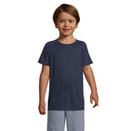 Branded Kids Raglan Sports T-Shirt in Blue