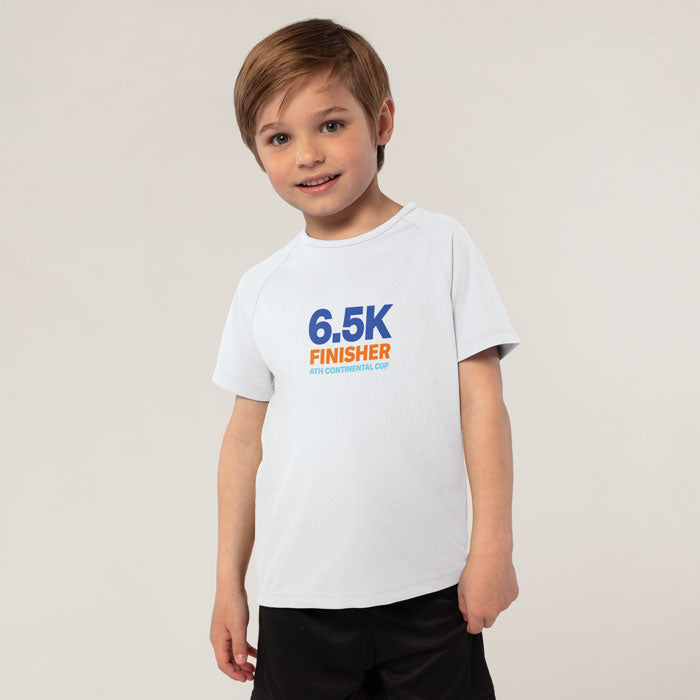 Branded Kids Raglan Sports T-Shirt in use