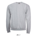 Branded Men's Round-Neck Sweatshirt in Grey