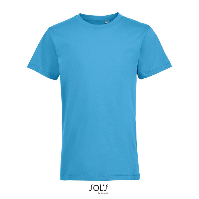 Branded Fitted Kids T-Shirt in Blue