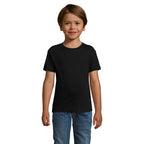Branded Fitted Kids T-Shirt in Black