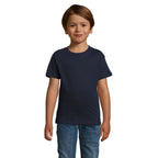 Branded Fitted Kids T-Shirt in Blue