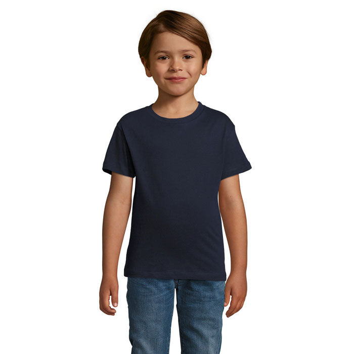 Branded Fitted Kids T-Shirt in Blue