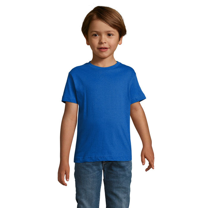 Branded Fitted Kids T-Shirt in Blue