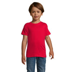 Branded Fitted Kids T-Shirt in Red
