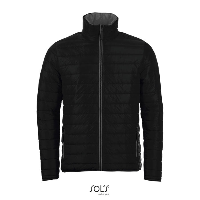 Branded Men's Light Padded Jacket in Black