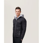 Branded Men's Light Padded Jacket in use