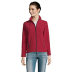 Branded Women's Softshell Zip Jacket colour option PE