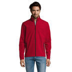 Branded Men's Softshell Zip Jacket colour option PE