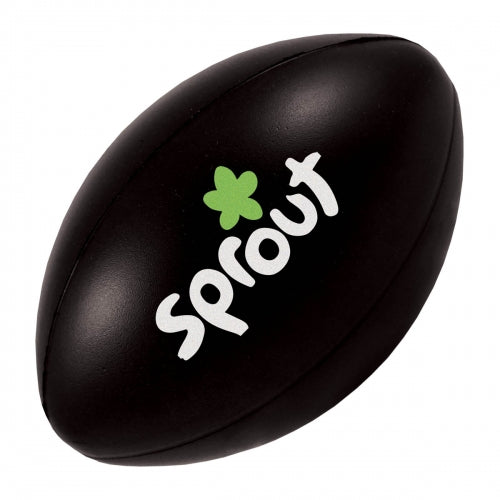 Branded Coloured Rugby Ball Stress Toy