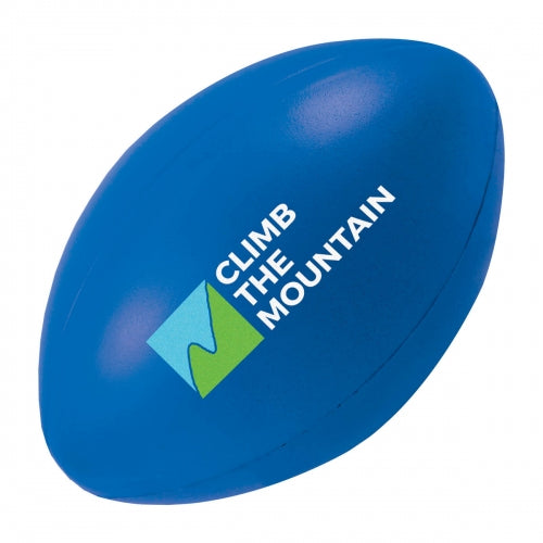 Branded Coloured Rugby Ball Stress Toy