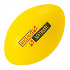 Branded Coloured Rugby Ball Stress Toy
