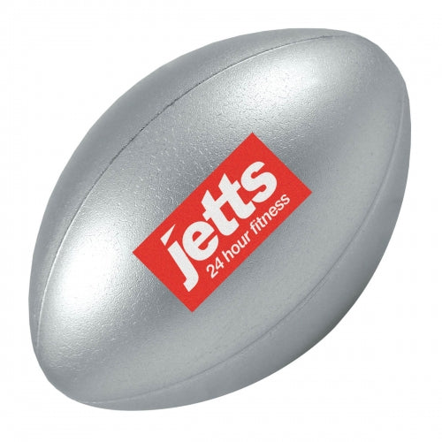 Branded Coloured Rugby Ball Stress Toy