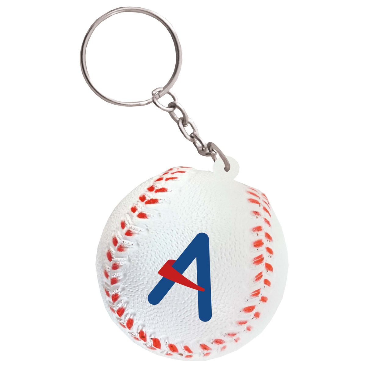 Branded Baseball Stress Toy Keyring