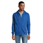 Branded Zip Hoodie in Blue