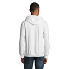 Branded zip hoodie, back view