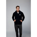 Branded Zip Hoodie in use