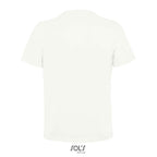 White branded women's t-shirt, back view
