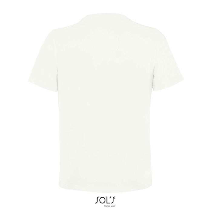 White branded women's t-shirt, back view